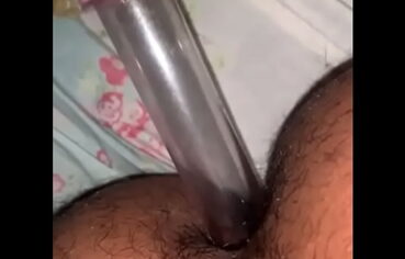 Young black couple having sex